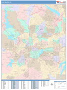 Fort Worth Digital Map Color Cast Style